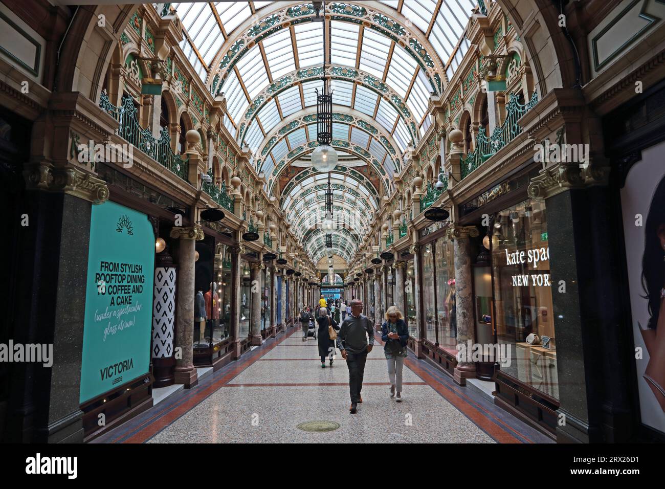 Interior of County Arcade, Leeds Stock Photo