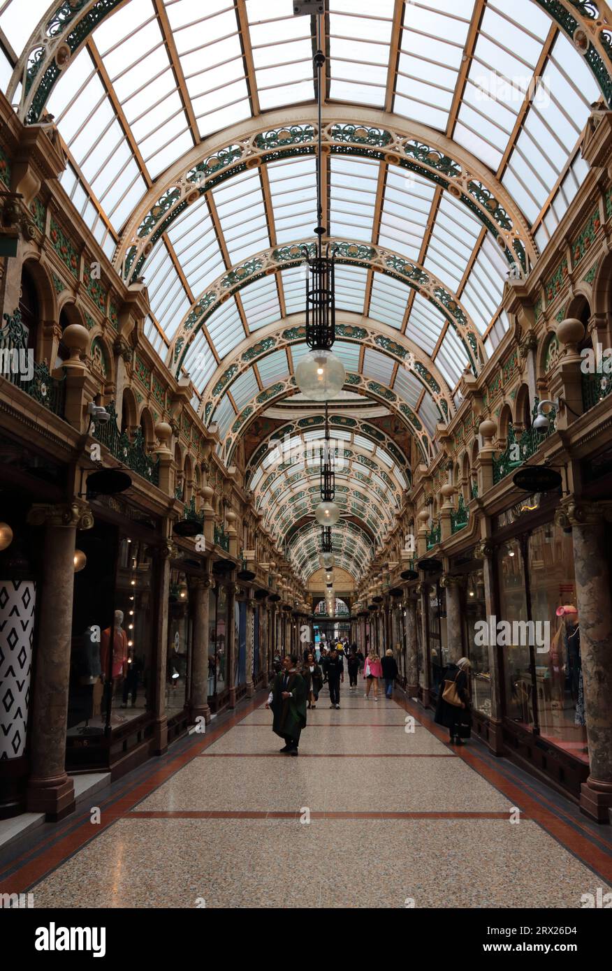 Interior of County Arcade, Leeds Stock Photo