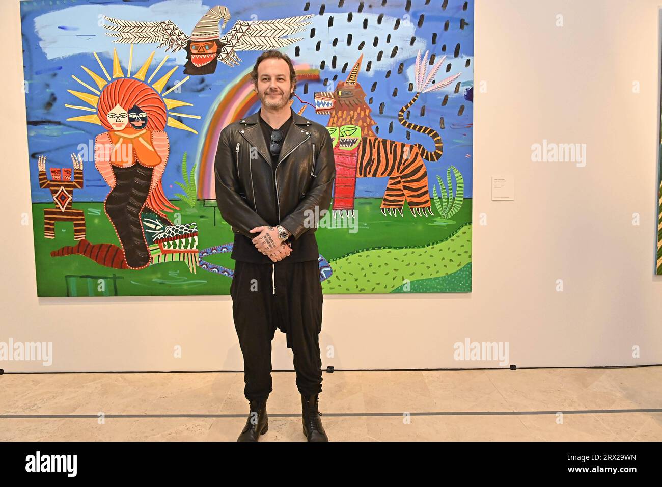 Madrid, Spain. 22nd Sep, 2023. Jordy kerwick and Guillermo Solana during  presentation Jordy Kerwick exhibition in Madrid on Friday, 22 September  2023. Credit: CORDON PRESS/Alamy Live News Stock Photo - Alamy