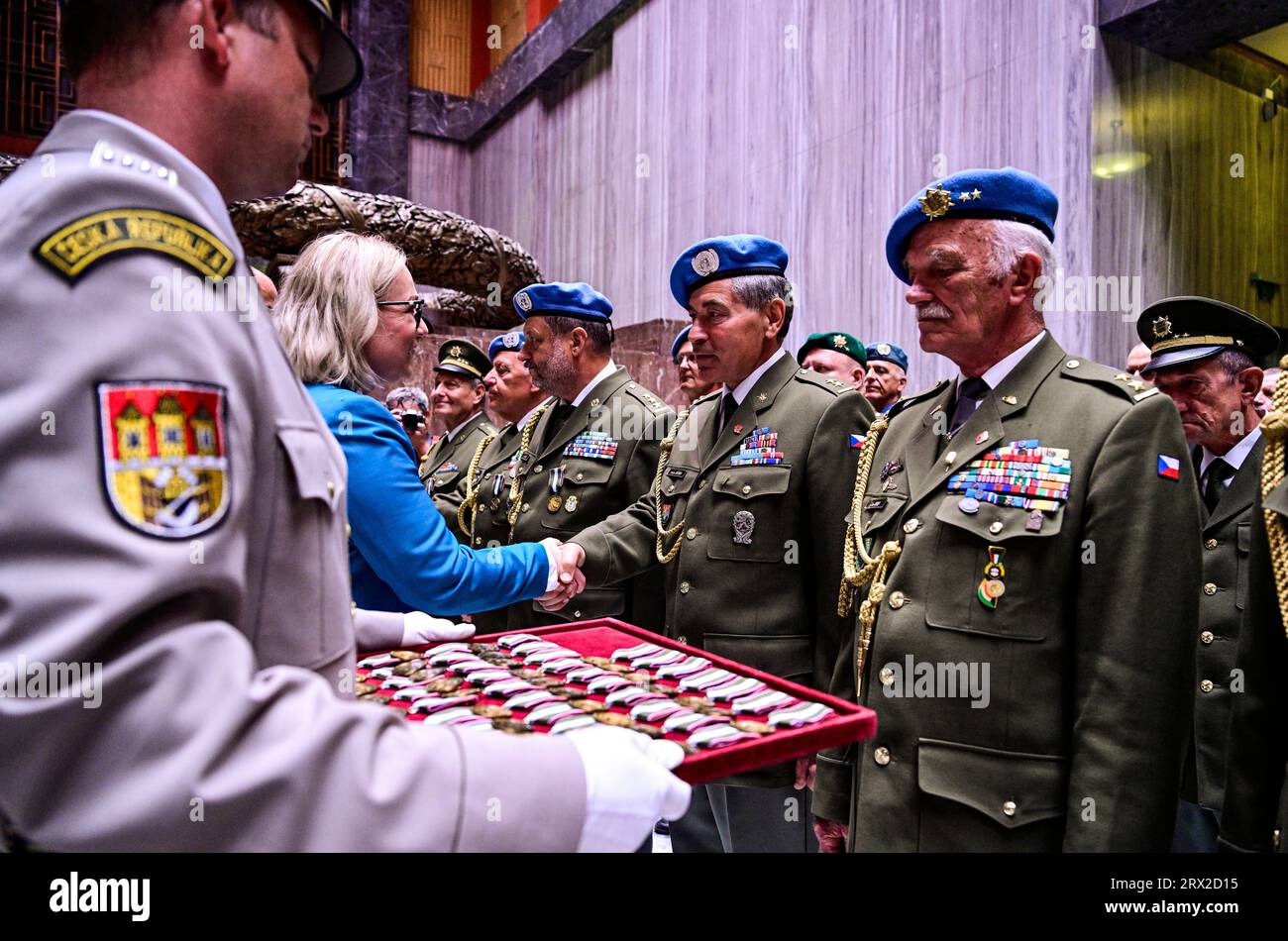 Prague, Czech Republic. 22nd Sep, 2023. Ceremonial line-up on 30th ...