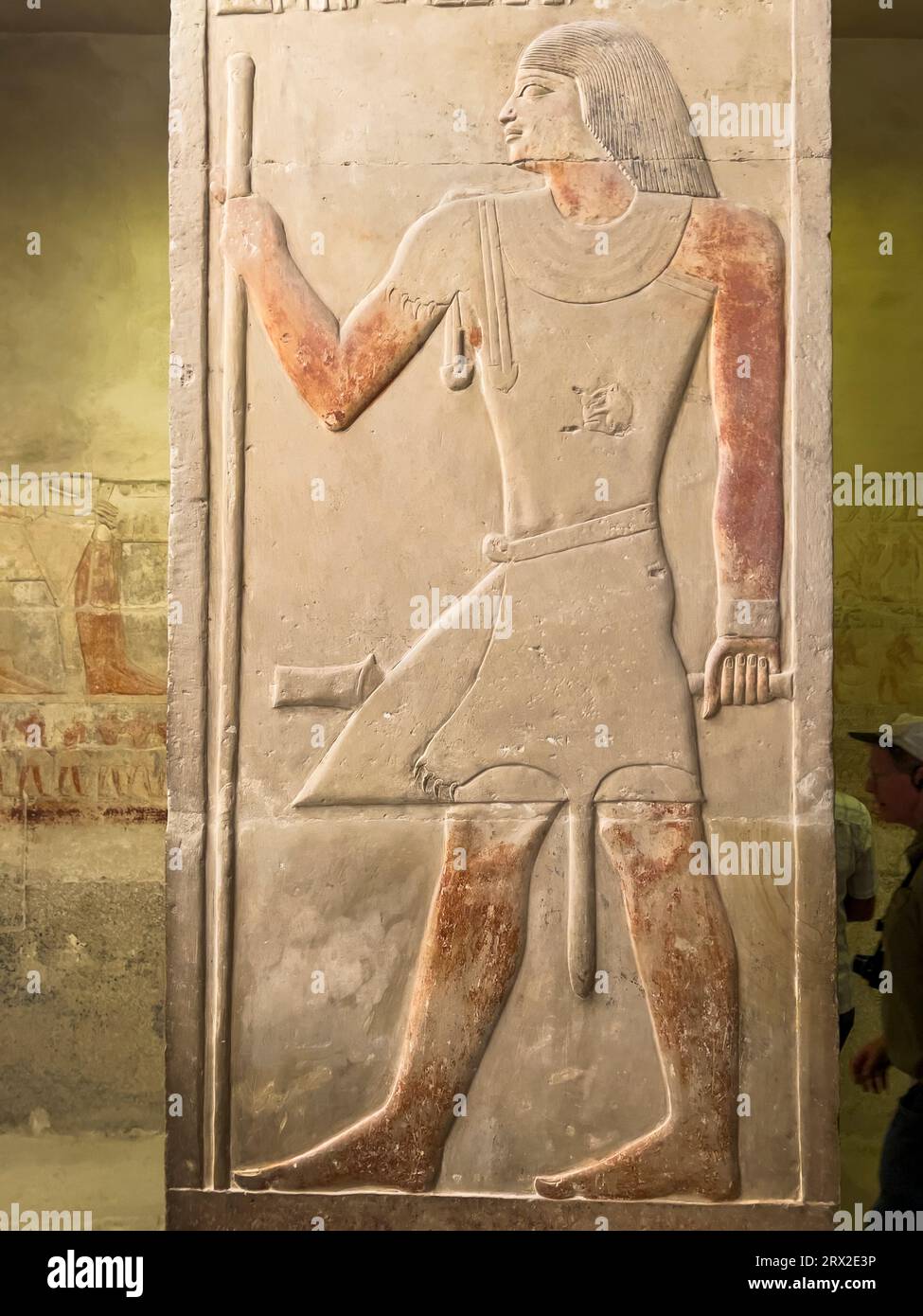 Relief from a tomb in Saqqara, part of the Memphite Necropolis, UNESCO World Heritage Site, Egypt, North Africa Africa Stock Photo