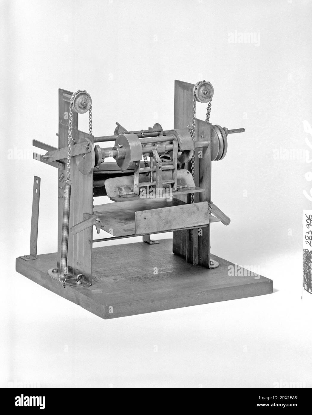 Patent model.  Sheet feeding machine, Lauten, patent no. 283906.  GA*89797.283906. Stock Photo