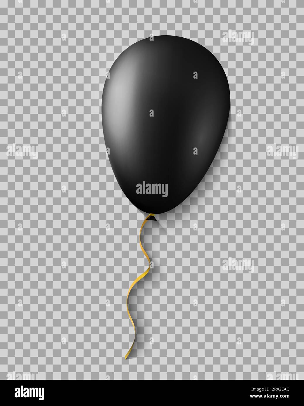 Balloon vector isolated in a realistic style with a transparent ...