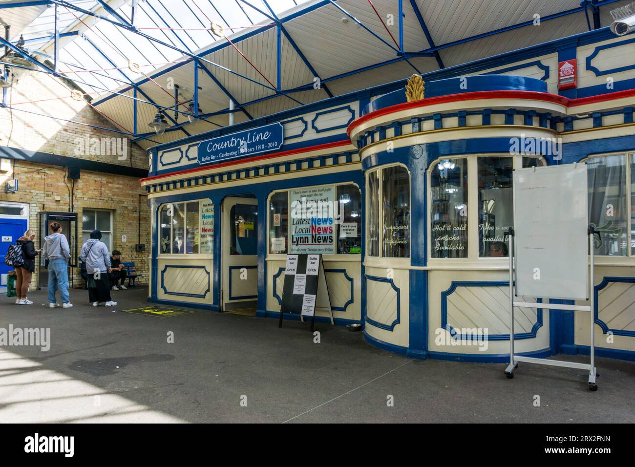 Country Line station buffet at King's Lynn railway station, Norfolk. Stock Photo