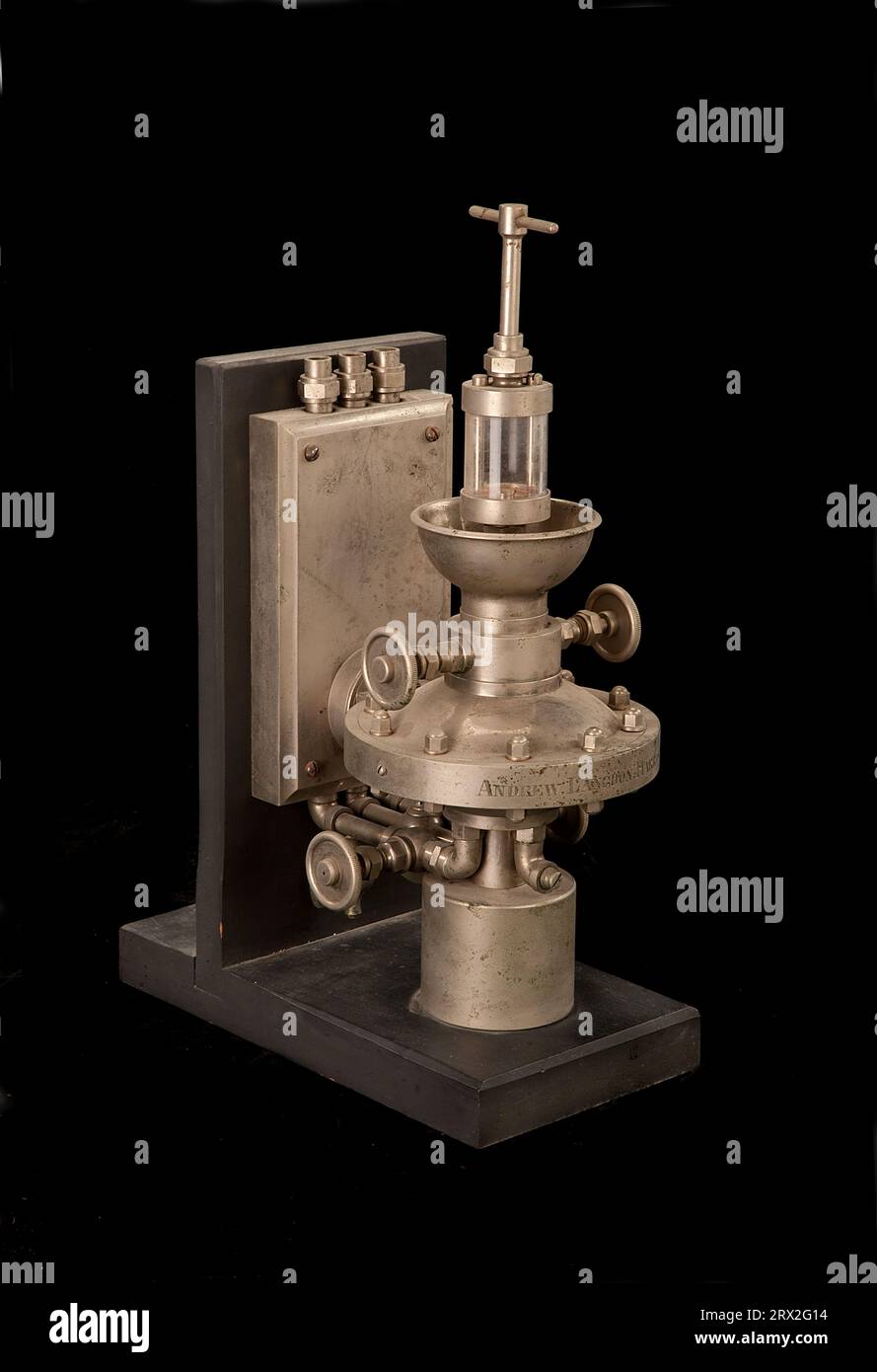Patent model. Lubricator for steam engines, Harrison, patent no. 225124