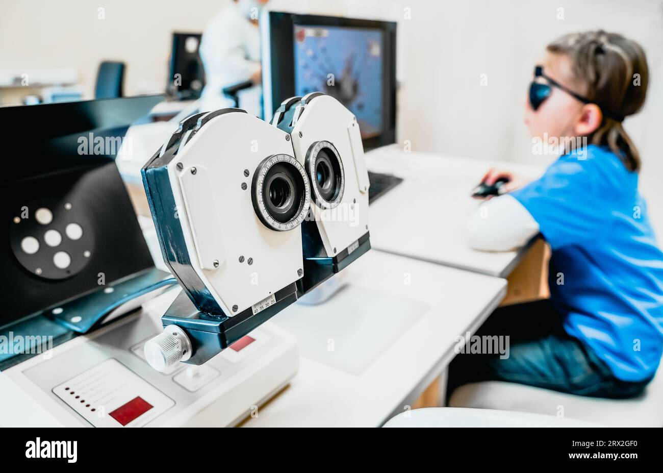 Hardware laser children vision treatment equipment. Laboratory device