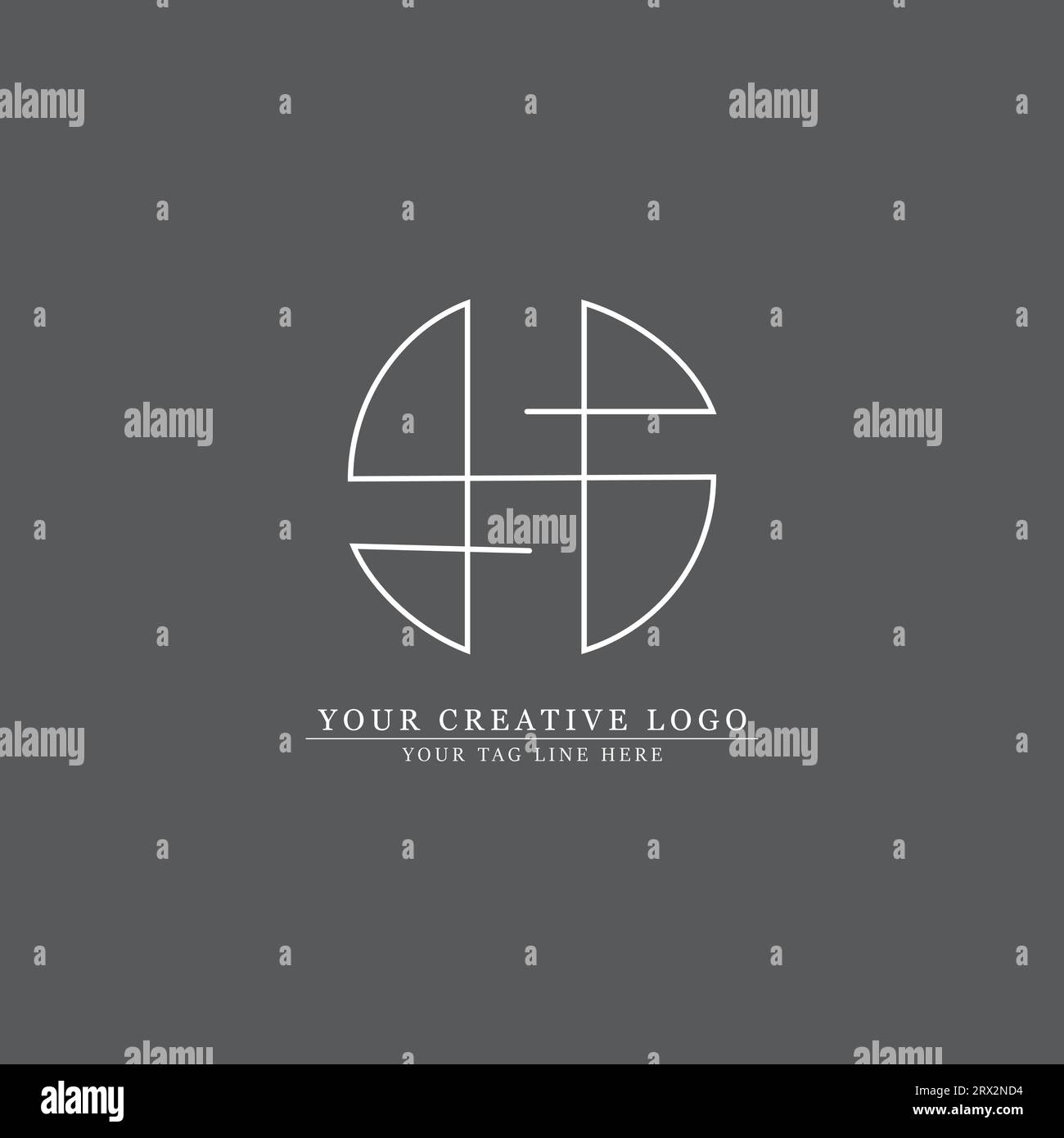 creative logo with vectorize format Stock Vector