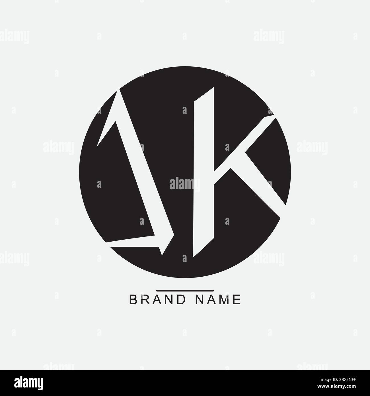AK logo, name, brand, company, vectorize format Stock Vector