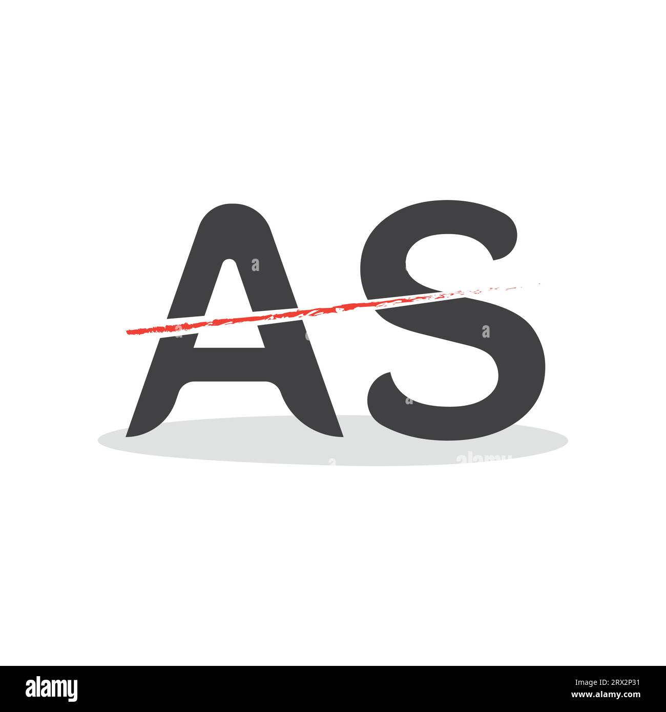as-logo-with-vectorize-format-stock-vector-image-art-alamy