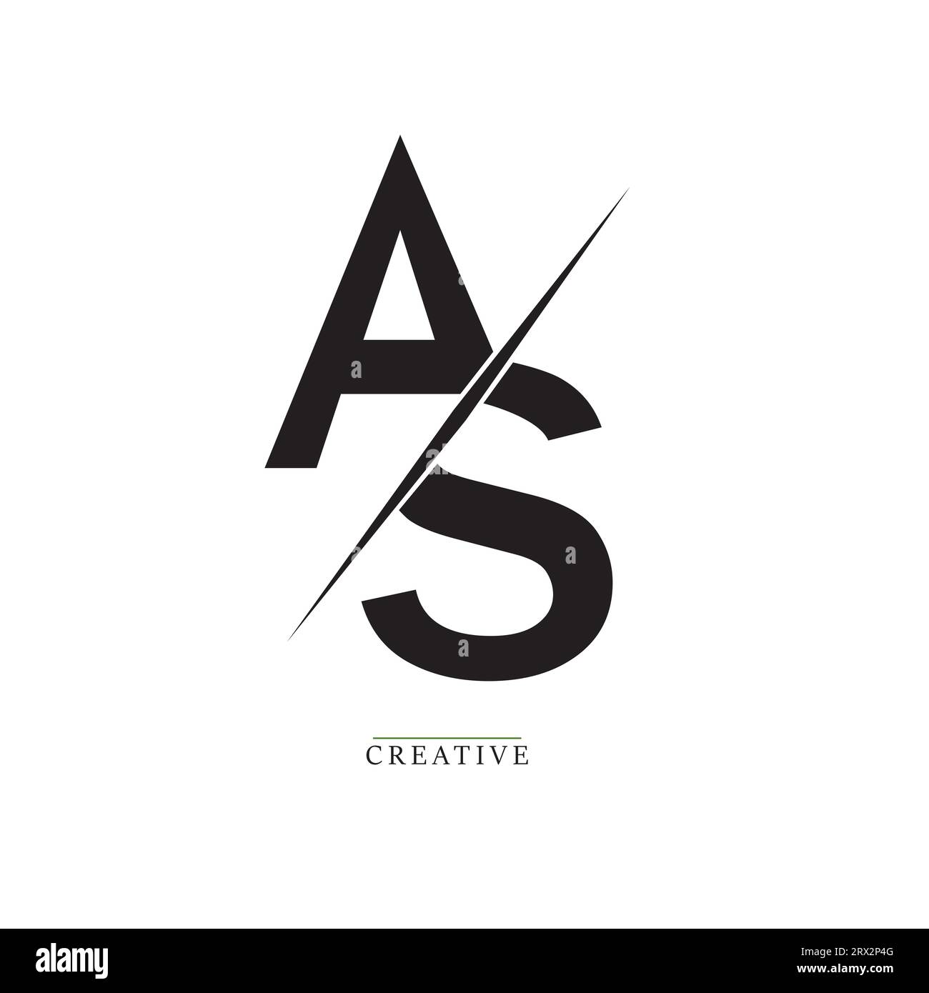 AS logo with vectorize format Stock Vector