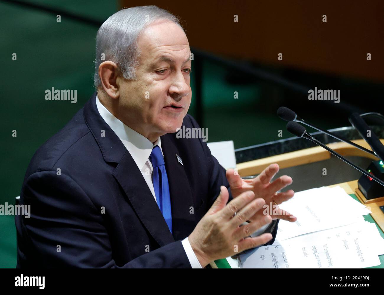 New York, United States. 22nd Sep, 2023. Prime Minister of Israel ...