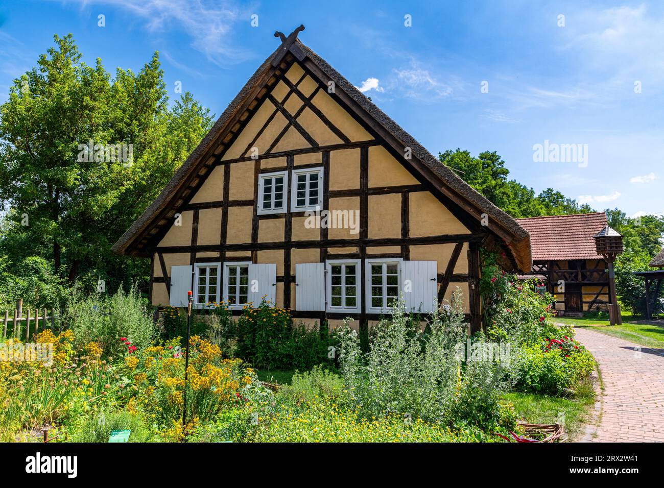 Open Air Museum in Lehde, UNESCO Biosphere Reserve, Spree Forest, Brandenburg, Germany, Europe Stock Photo