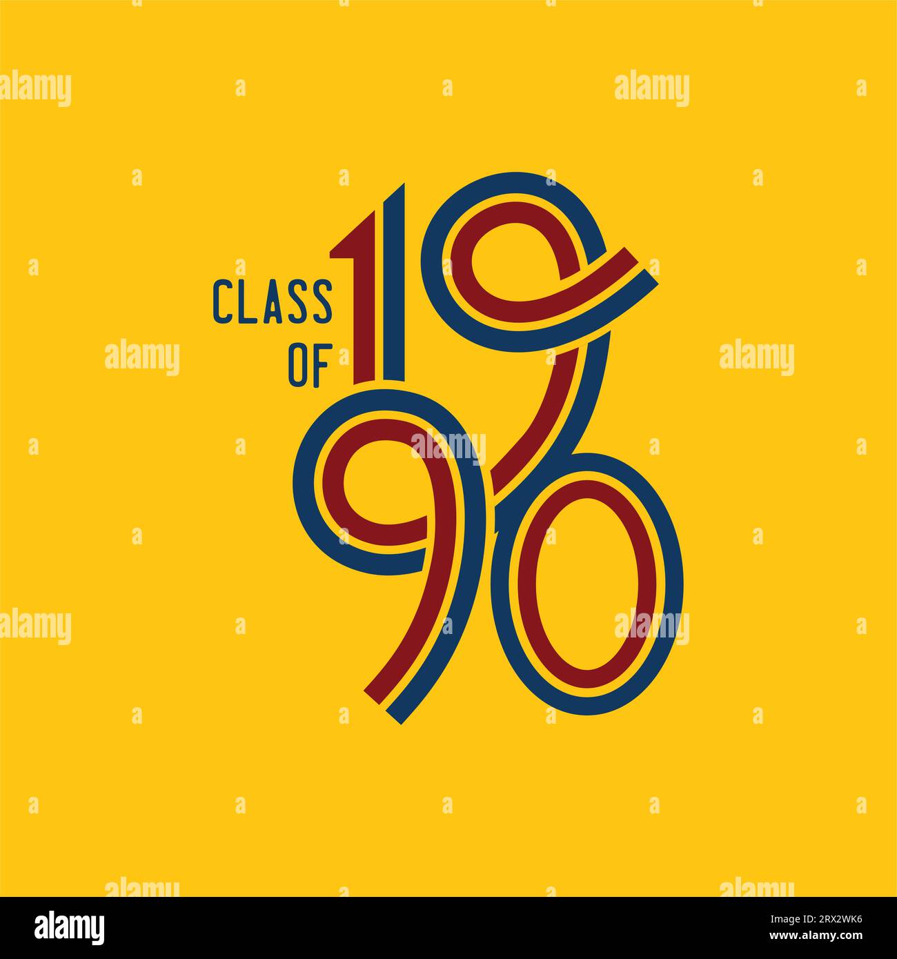 Class Of 1990 Logo Retro Vector Yellow Background Stock Vector Image class-of-1990-logo-retro-vector-yellow-background-stock-vector-image