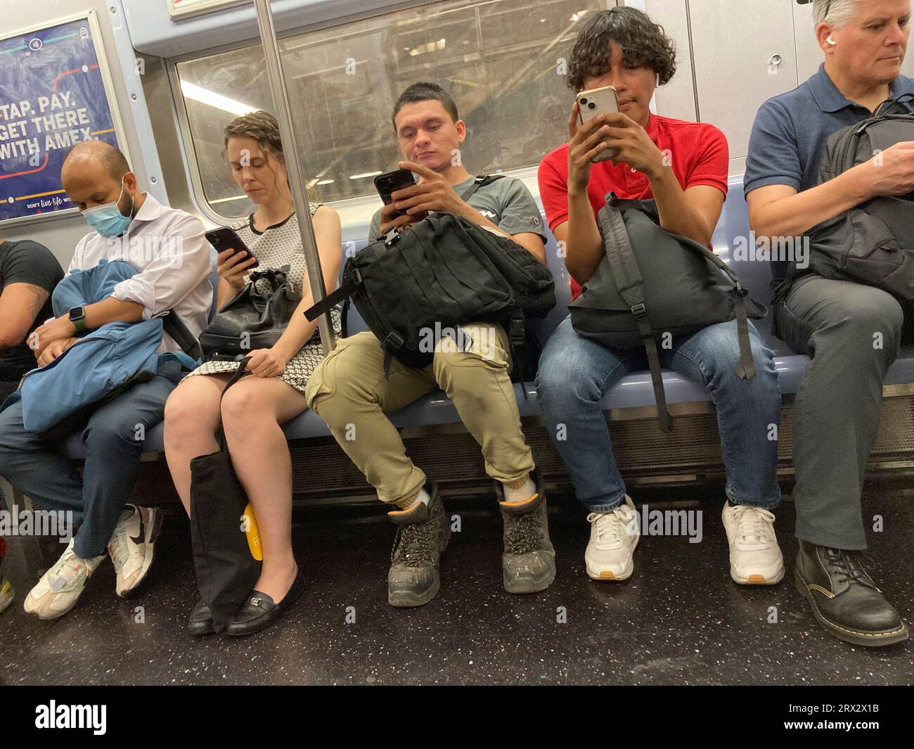 Weekday ridership in the subway in New York on Wednesday, September 113, 2023. (© Frances M