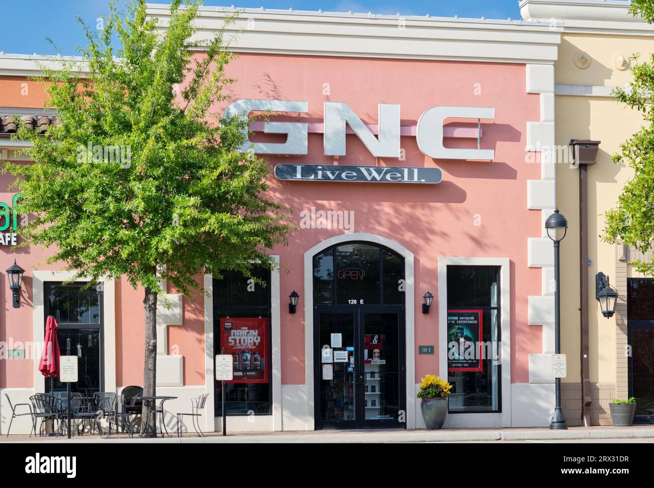 Houston, Texas USA 07302023 GNC business storefront exterior in