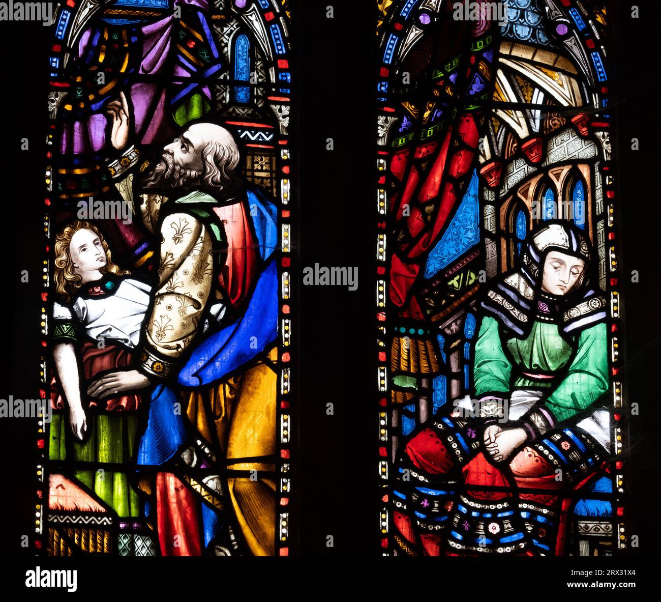 Stained glass in Holy Trinity Church, Birchfield, Birmingham, West