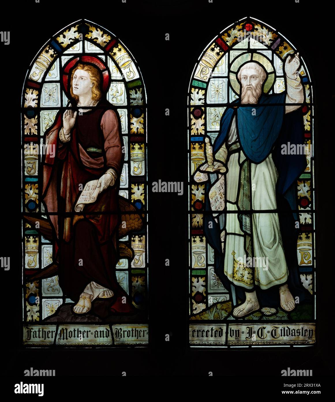 Stained glass in Holy Trinity Church, Birchfield, Birmingham, West
