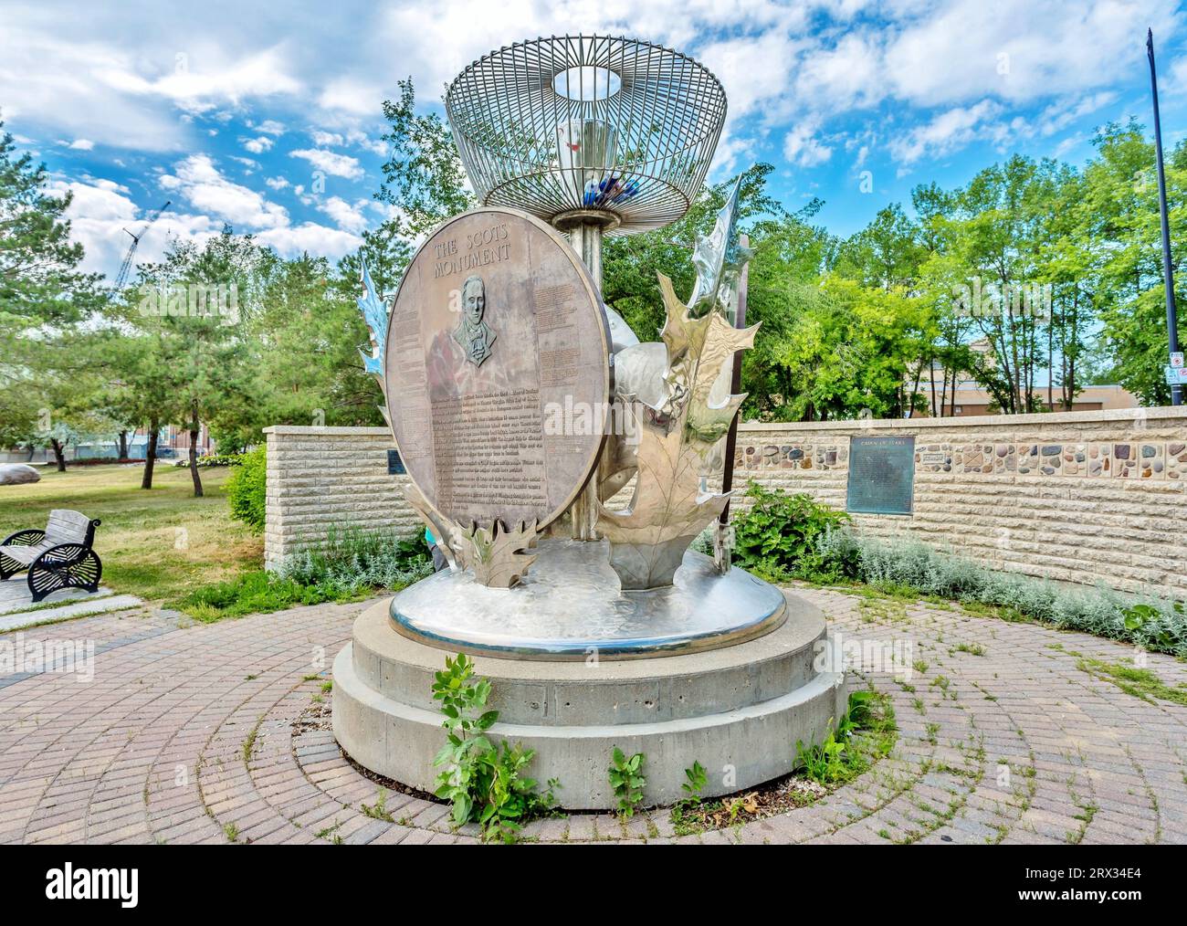 The Scots Monument, erected in 1993 to commemorate 19th century