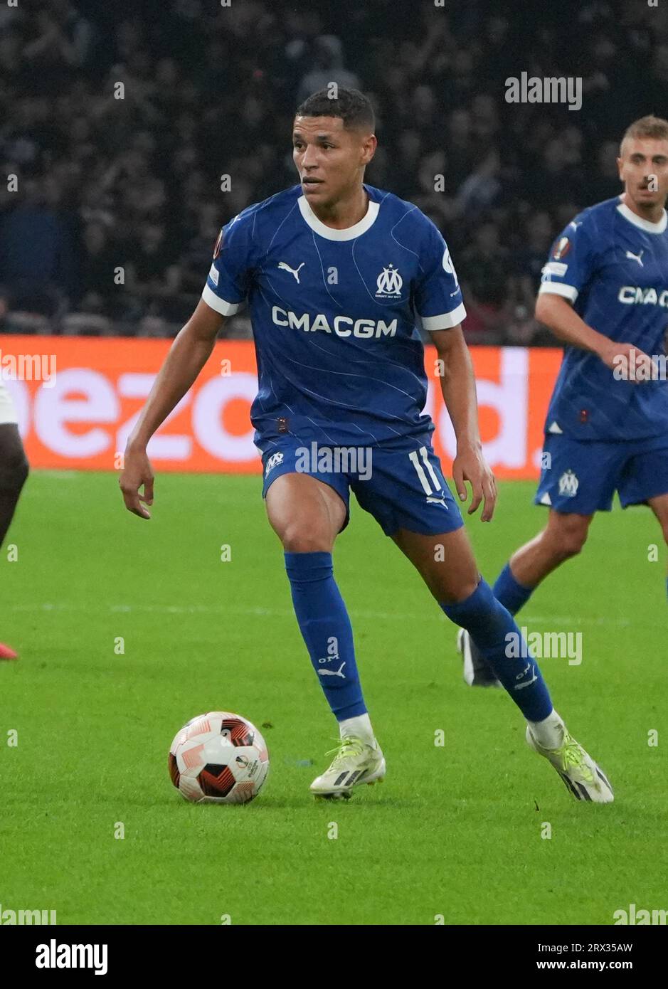 Amine Harit  of Olympique Marseille during the UEFA League Europa football match between Ajax Amsterdam and Olympique Marseille on September 21, 2023 at Amsterdam ArenA stadium in Amsterdam, Netherlands - Photo Laurent Lairys / DPPI Stock Photo