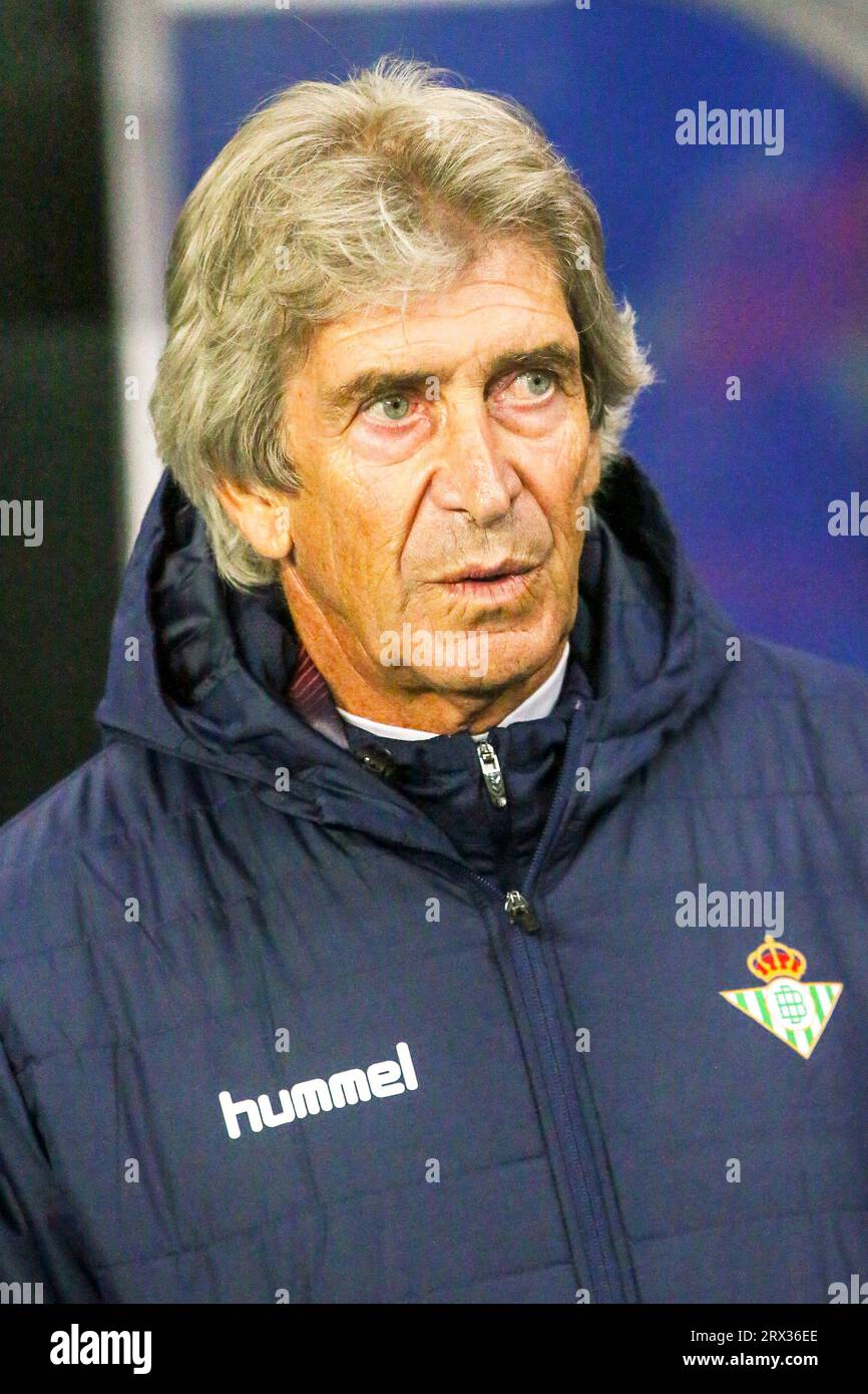 MANUEL PELLEGRINI, manager of the Spanish football team, Real Betis