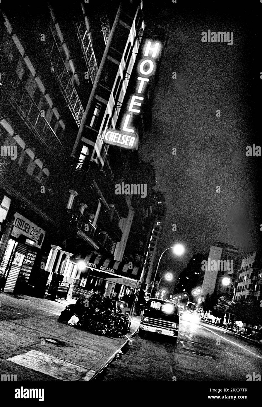 The legendary Chelsea Hotel at 204 W 23rd St in New York City. The