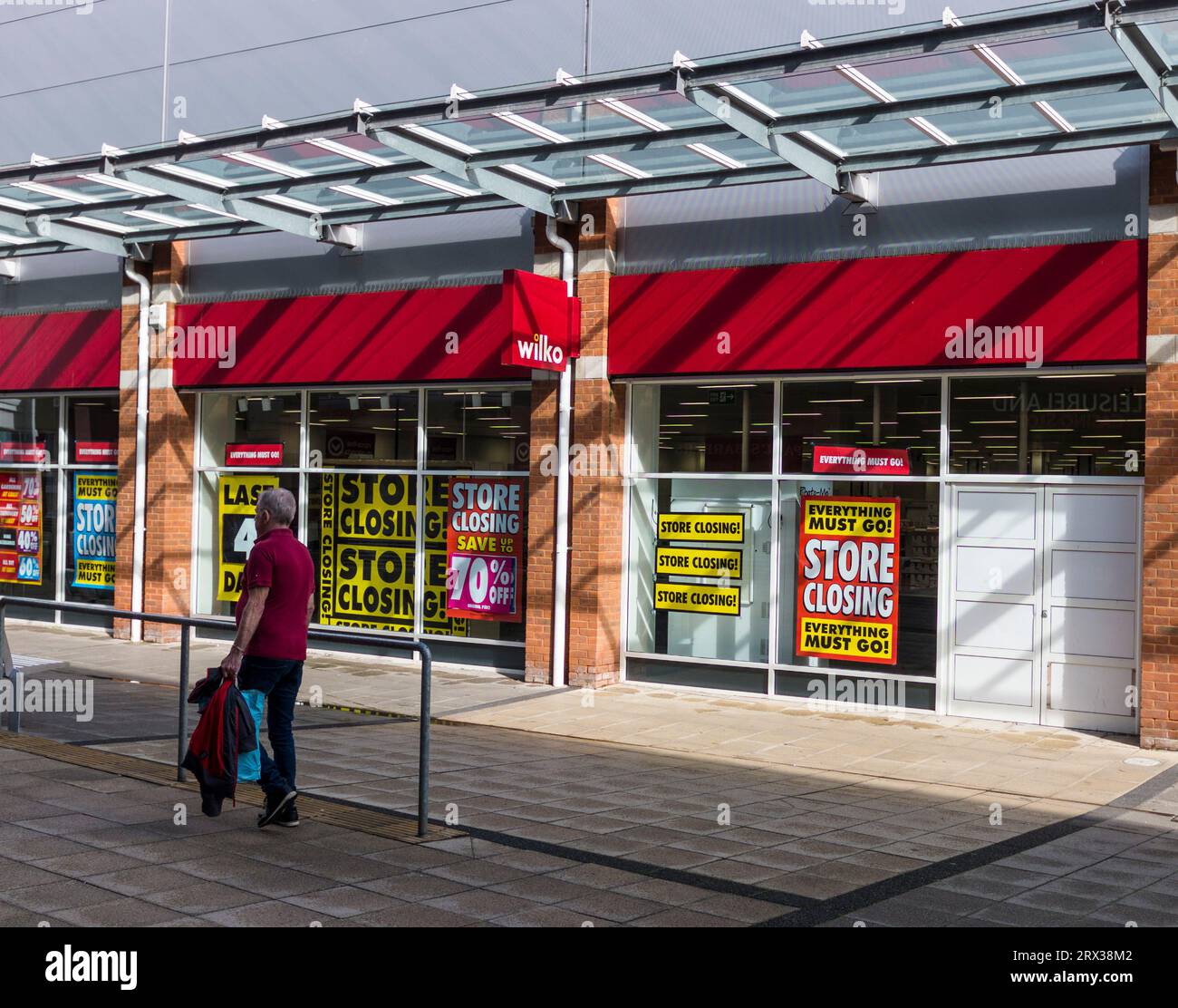 Wilko, has gone into administration, putting some 12,000 jobs at risk. Poundland is taking over some of the stores ,including Thornaby,England,UK Stock Photo