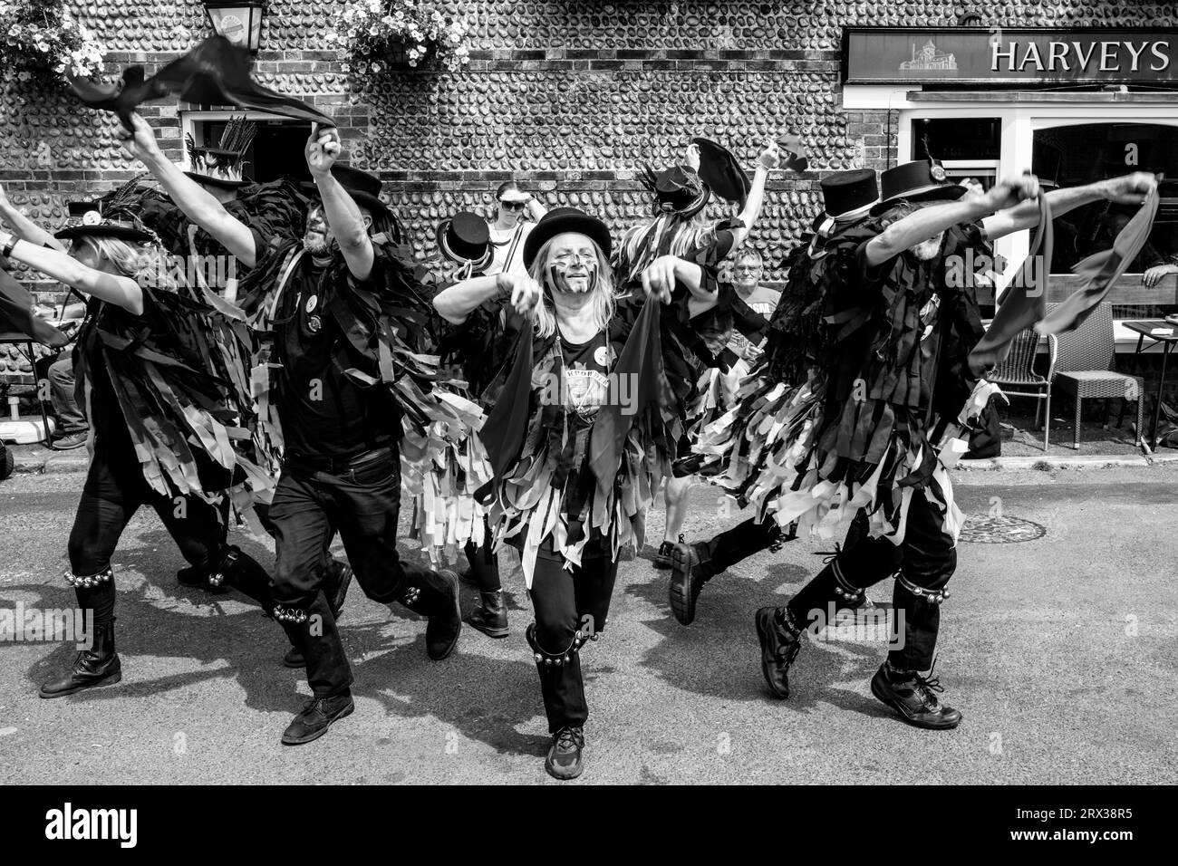 Blackpowder Morris Perform At The Sussex Day Of Dance Event, Lewes, East Sussex, UK. Stock Photo