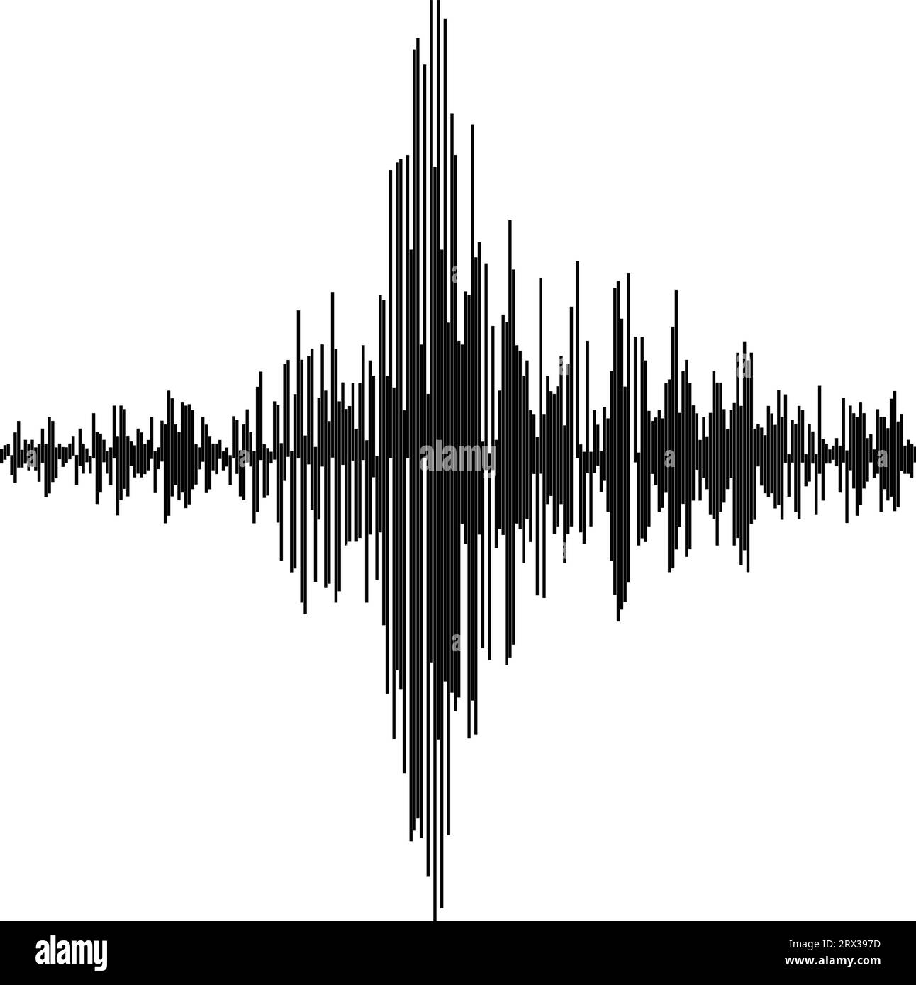 Sound waves. Audio equalizer technology, pulse musical Synthesis