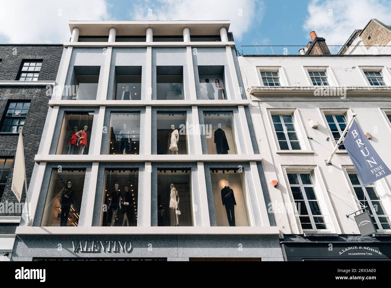 London, UK August 27, 2023 Valentino fashion store in luxurious Bond