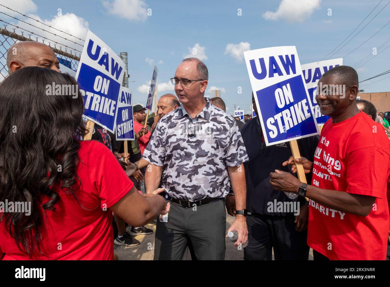 Center Line, Michigan, USA. 22nd Sep, 2023. The United Auto Workers