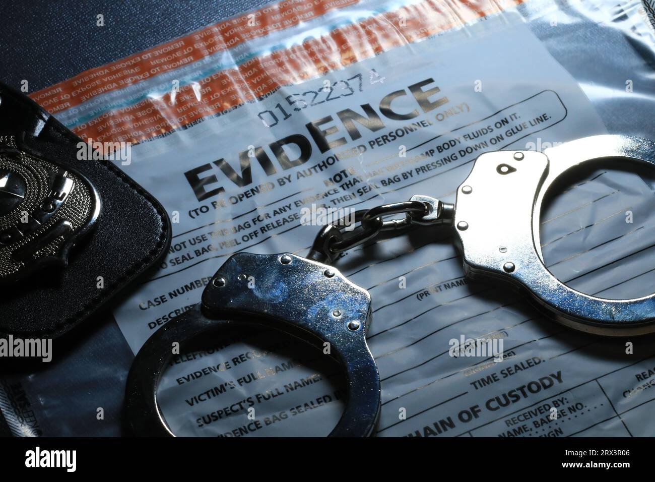 Police and crime concept Stock Photo