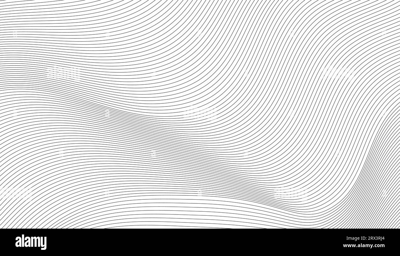 abstract black and white vector wave background Stock Vector Image ...