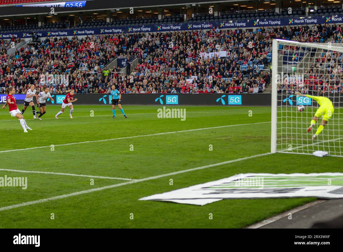 Oslo, Norway 22 September 2023 Guro Reiten of Norway misses penalty
