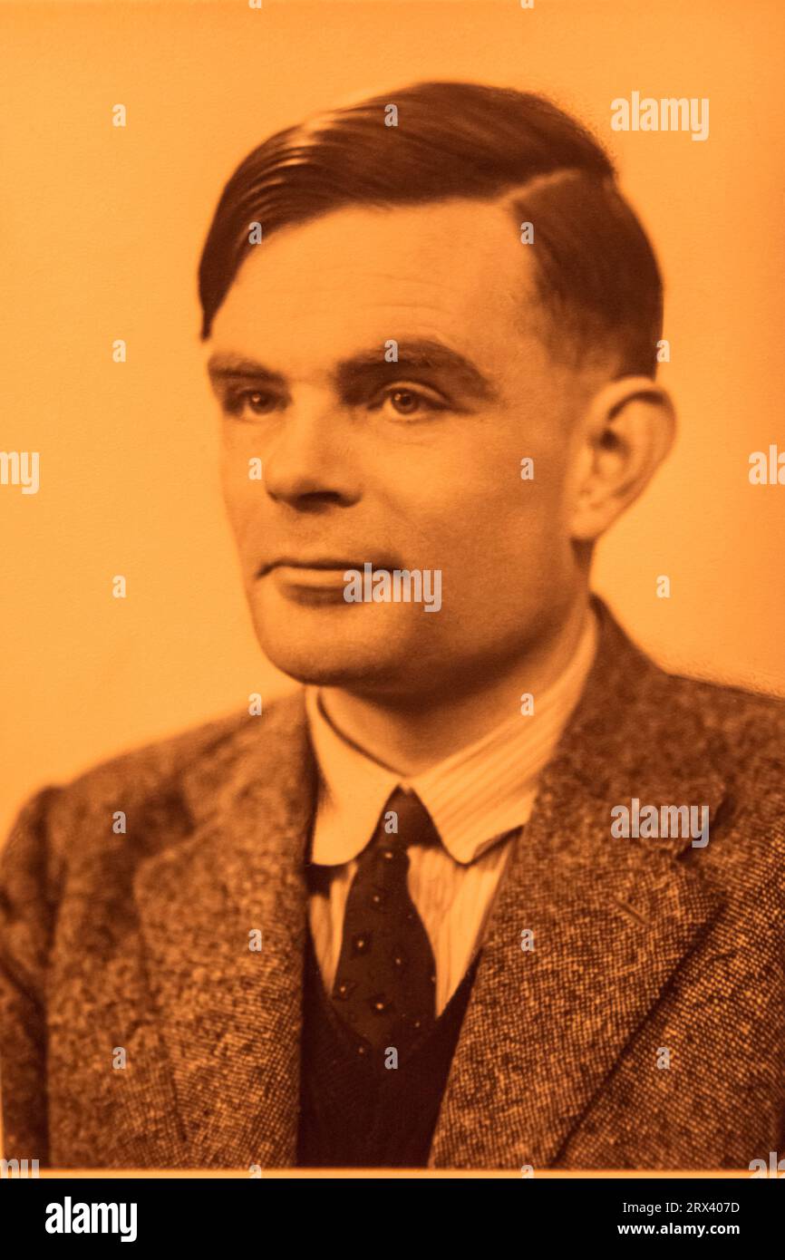 England, London, Photograph of Alan Turing (191254) by Elliot & Fry