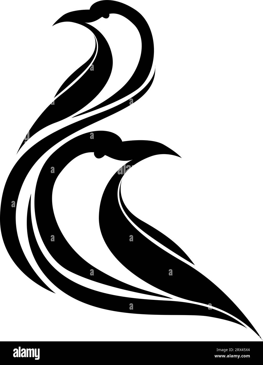 Set of 2 Black Swans Temporary Tattoo Waterproof Black Swan - Etsy
