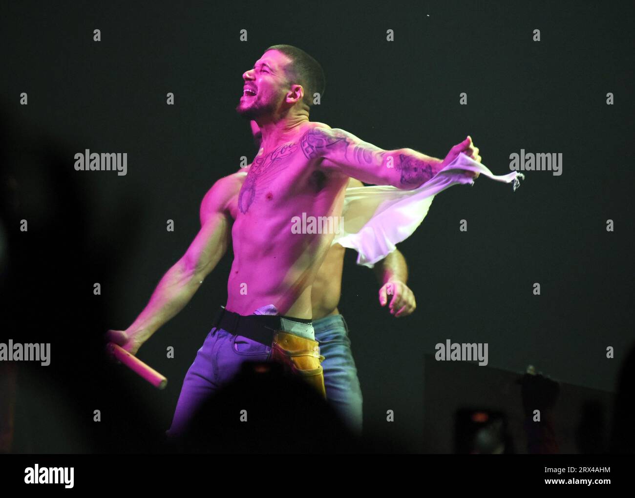 September 21, 2023, Alantic City, NJ, USA: Jersey Shore Family Vacation' star Vinny Guadagnino makes Chippendales Atlantic City debut at Hard Rock Hotel and Casino in Atlantic City, NJ. (Credit Image: © Photo Image Press via ZUMA Press Wire) EDITORIAL USAGE ONLY! Not for Commercial USAGE! Stock Photo