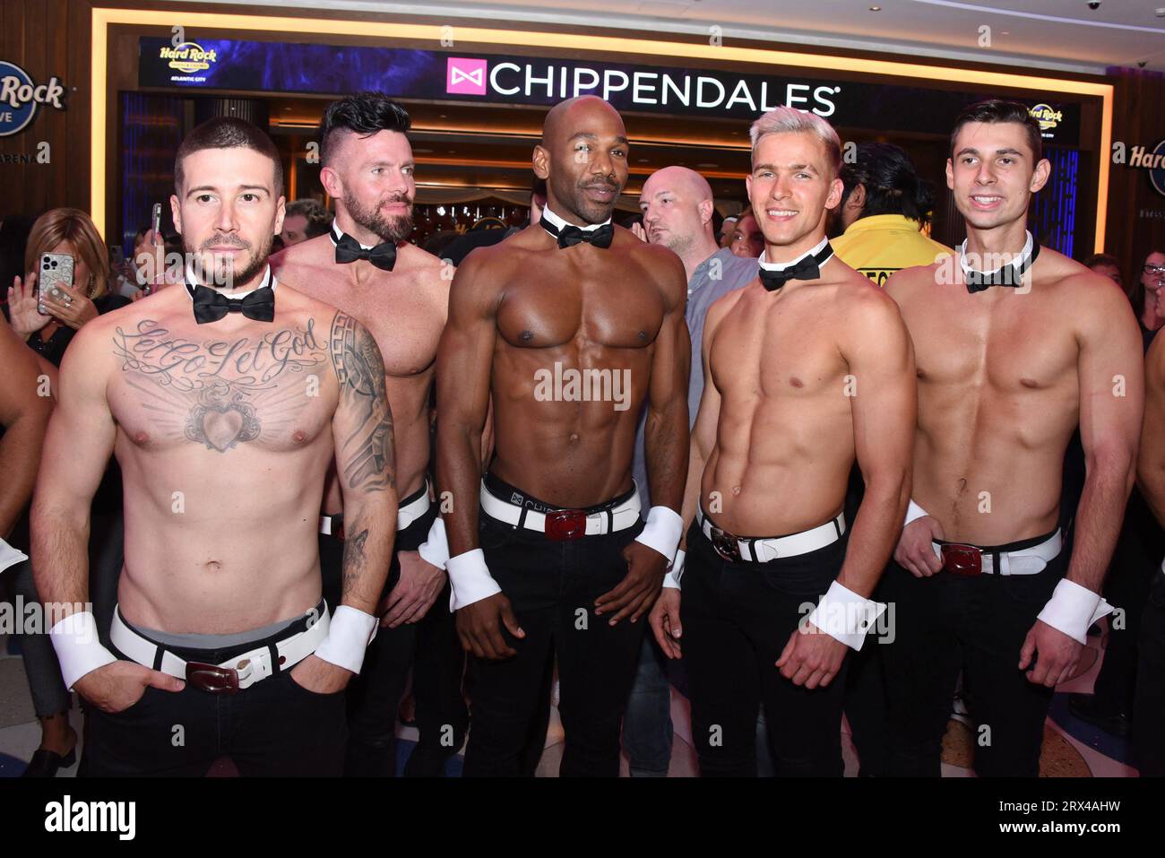 September 21, 2023, Alantic City, NJ, USA: Jersey Shore Family Vacation' star Vinny Guadagnino makes Chippendales Atlantic City debut at Hard Rock Hotel and Casino in Atlantic City, NJ. (Credit Image: © Photo Image Press via ZUMA Press Wire) EDITORIAL USAGE ONLY! Not for Commercial USAGE! Stock Photo