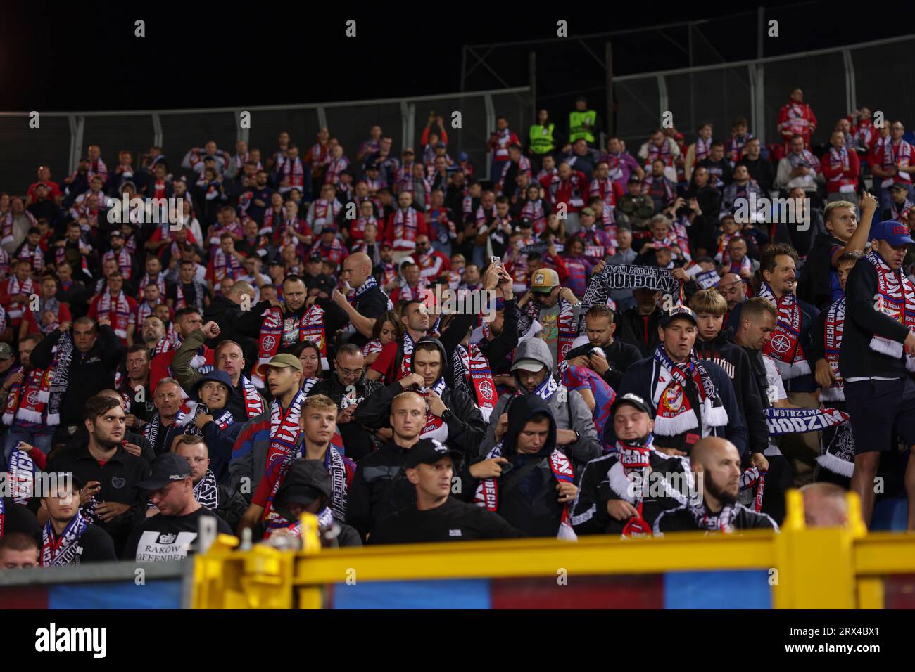 Bergamo, Italy, 21st September 2023. Rakow fans look on during the UEFA ...