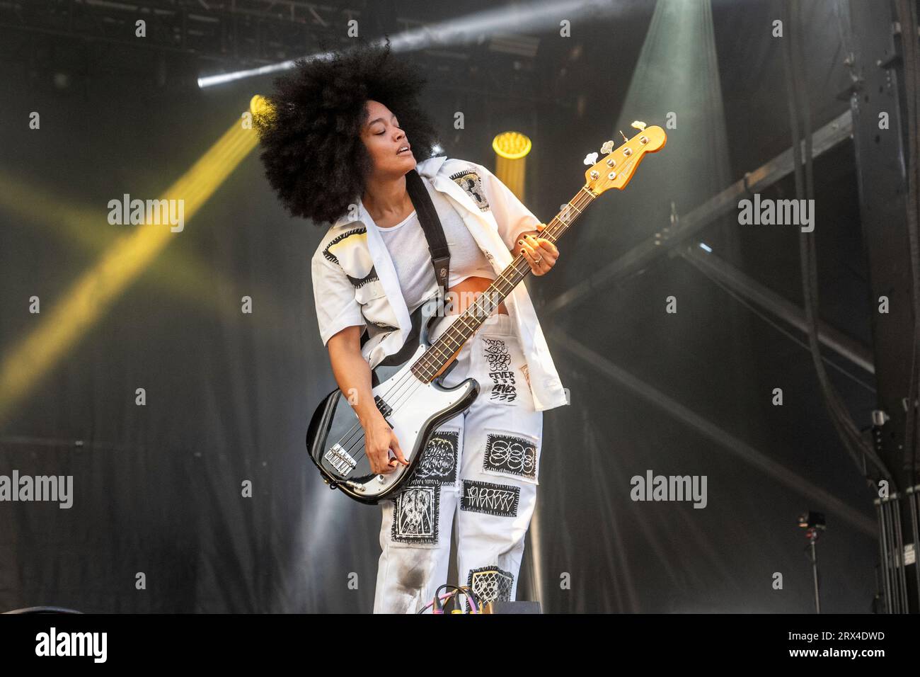 April Kae of Fever 333 performs during Louder Than Life Music Festival on  Friday, Sept. 22, 2023, at Highland Festival Grounds in Louisville, Ky.  (Photo by Amy Harris/Invision/AP Stock Photo - Alamy