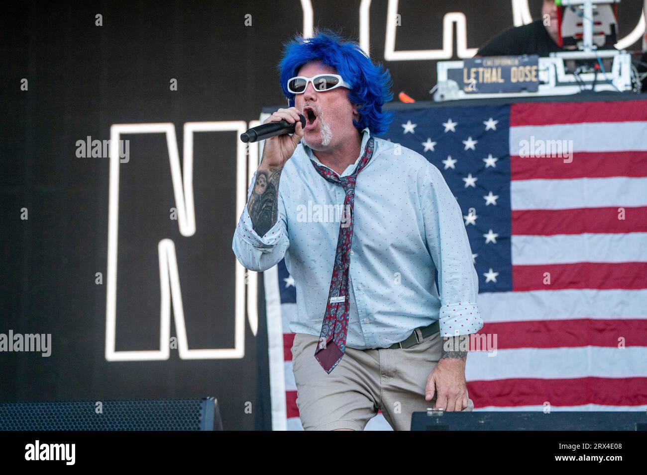 Fred Durst of Limp Bizkit performs during Louder Than Life Music