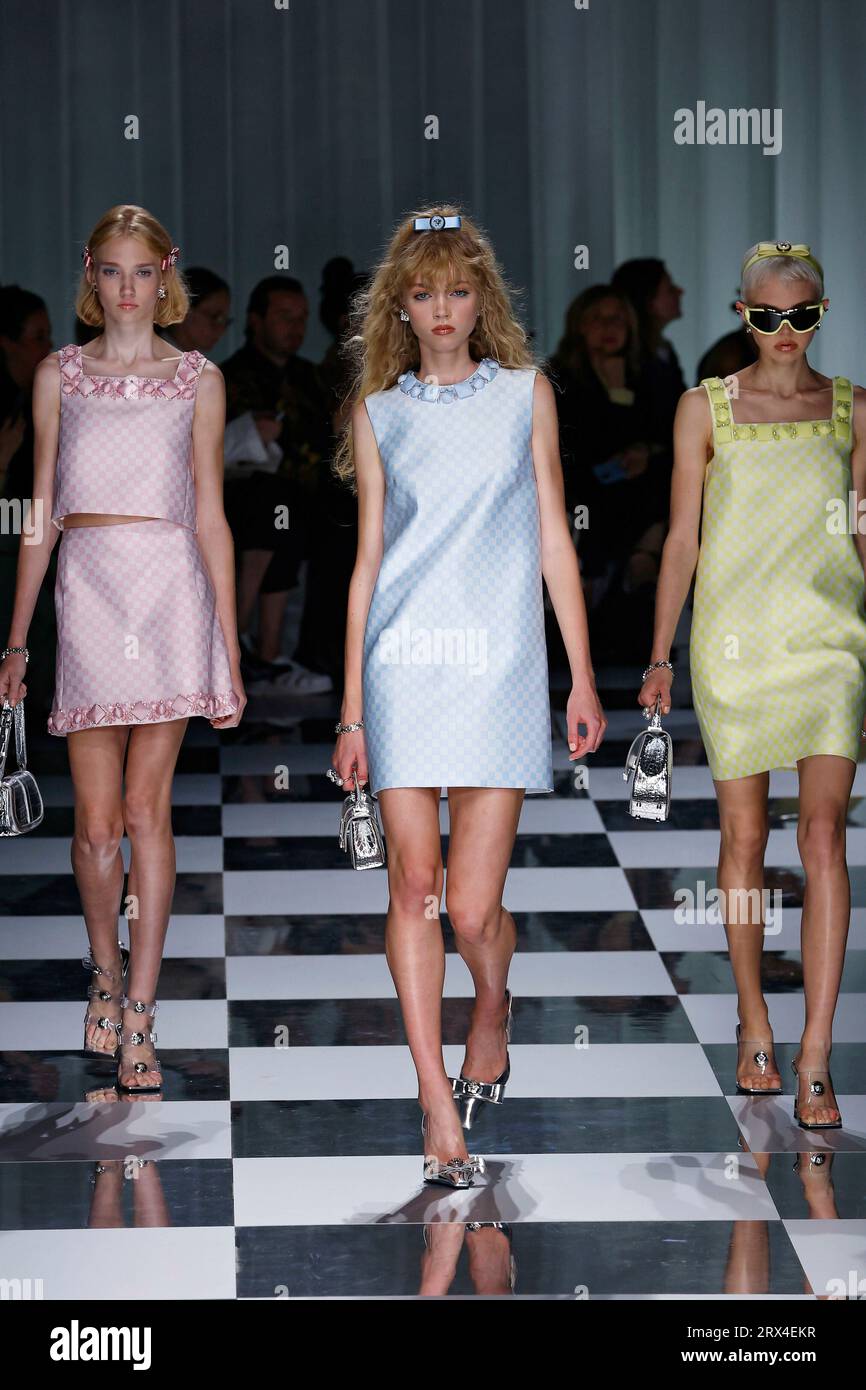 VERSACE Spring/Summer 2024 Runway during Milan Fashion Week on ...