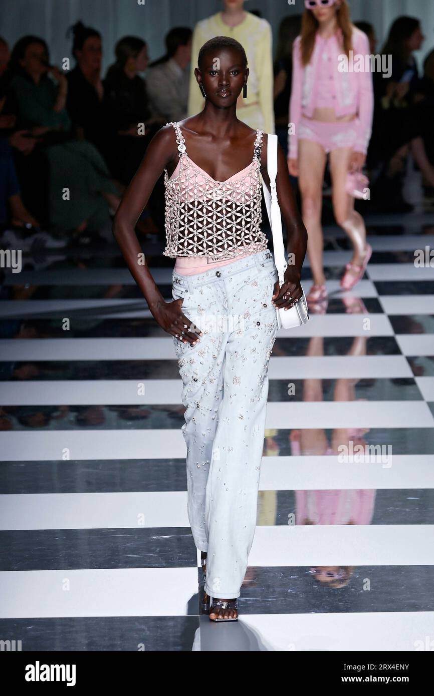 VERSACE Spring/Summer 2024 Runway during Milan Fashion Week on ...