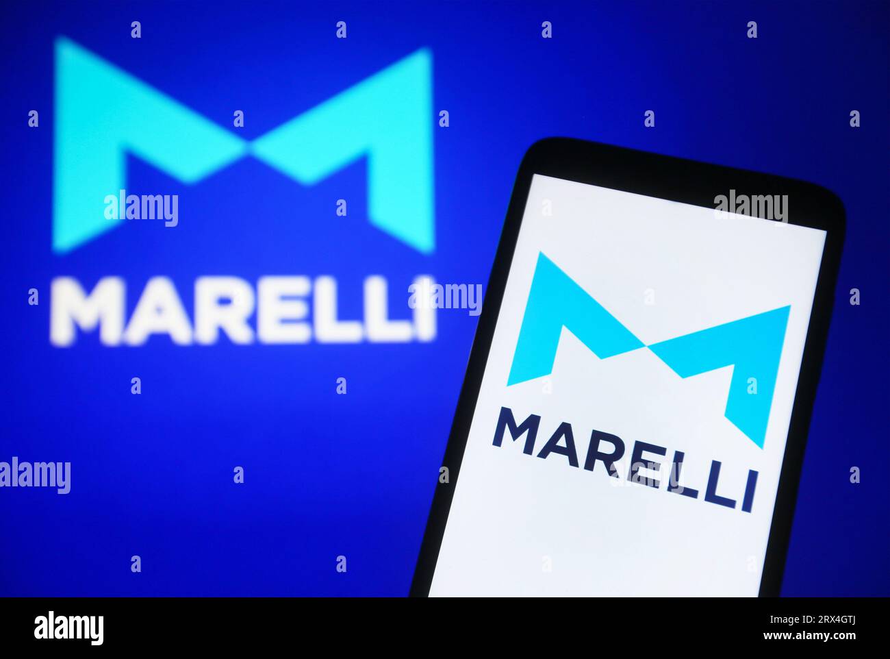 Ukraine. 22nd Sep, 2023. In this photo illustration, Marelli Holdings