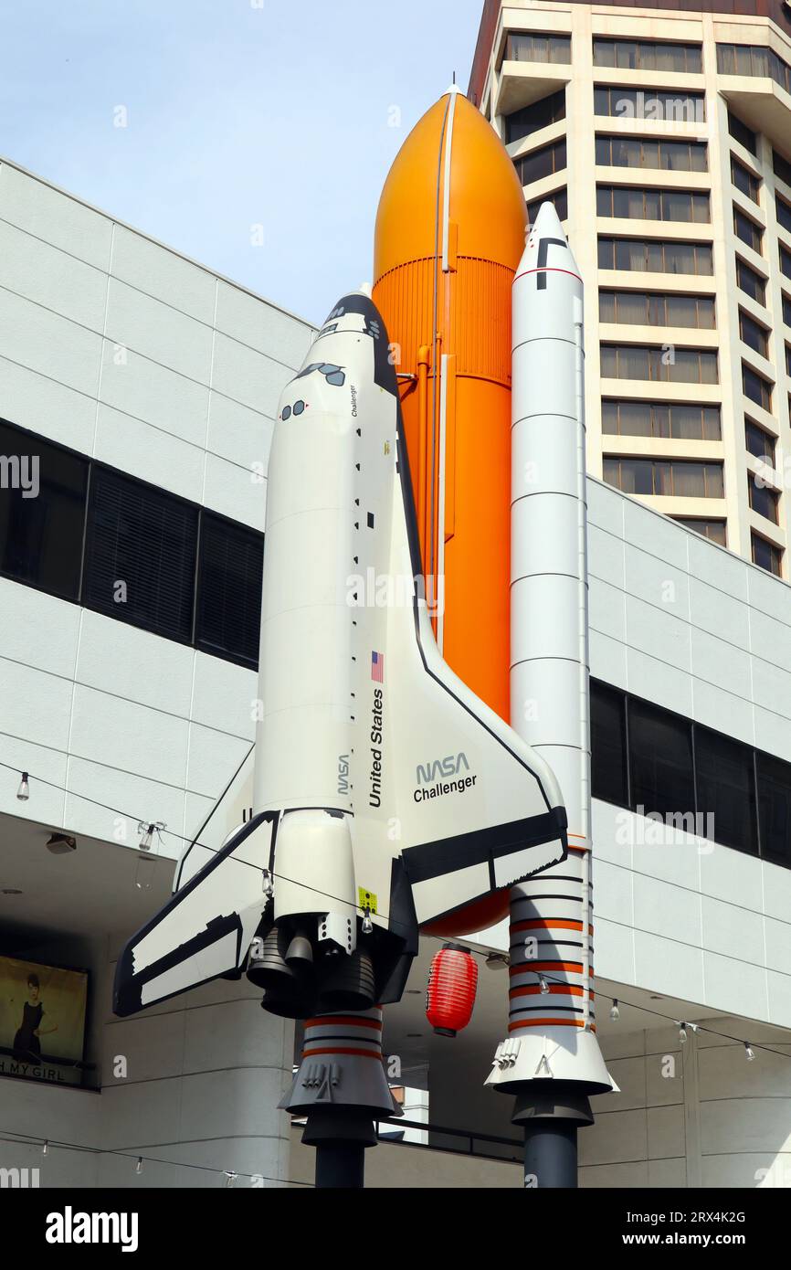 Los Angeles, California Space Shuttle Challenger Memorial at Astronaut
