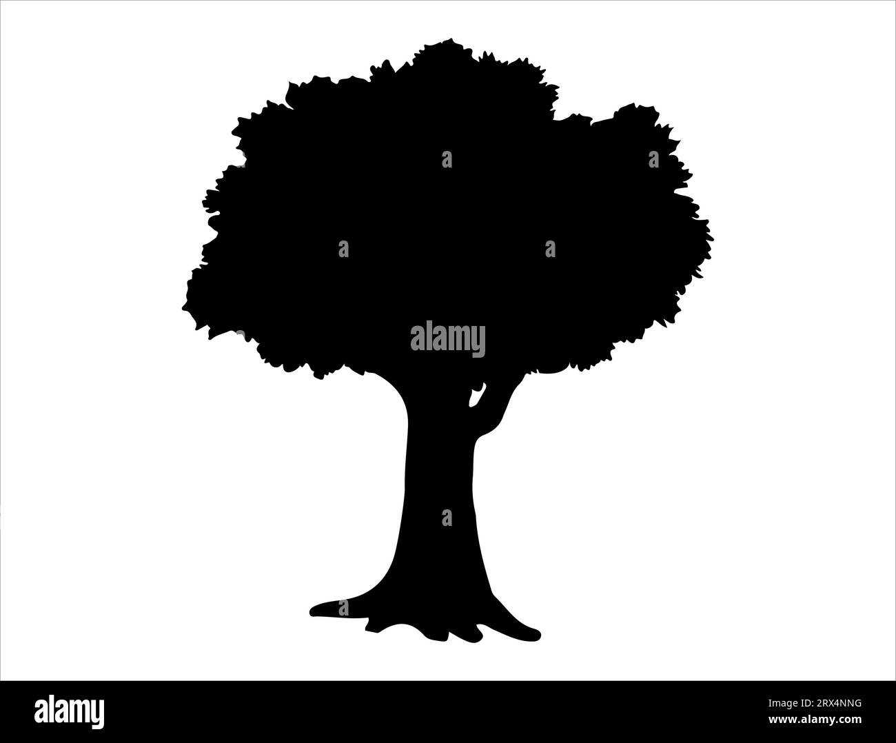 Apple plant silhouette vector art white background Stock Vector