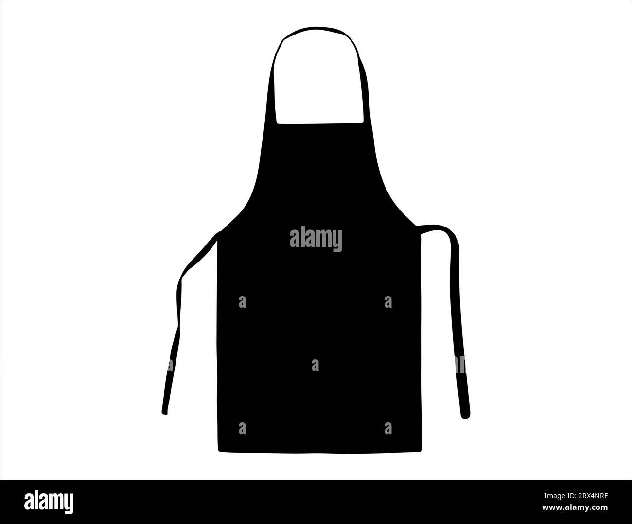 Apron silhouette vector art white background Stock Vector Image & Art Alamy