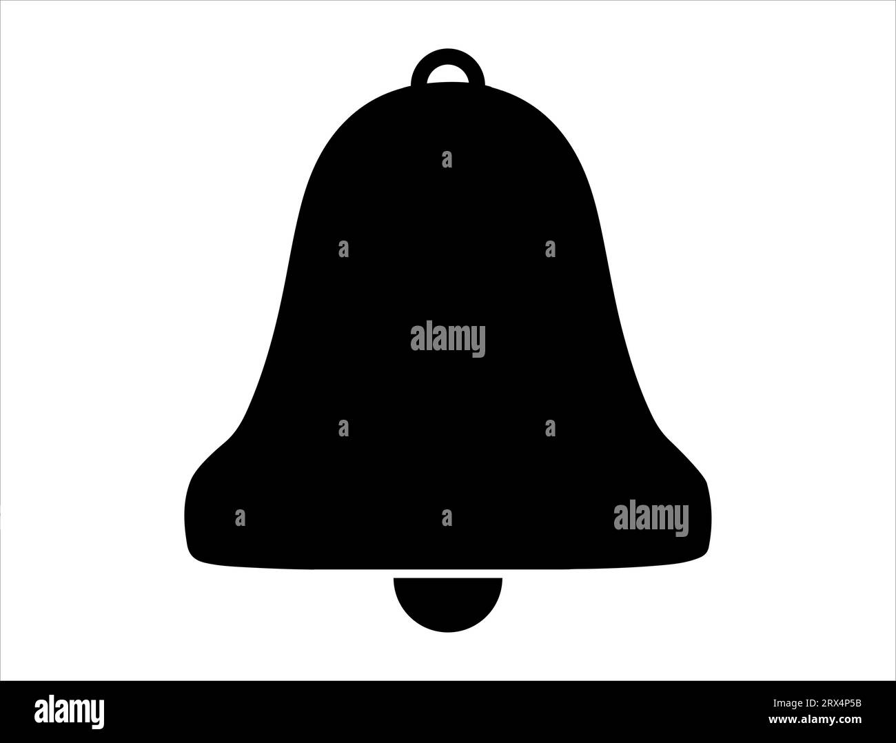 Bell silhouette vector art Stock Vector Image & Art - Alamy