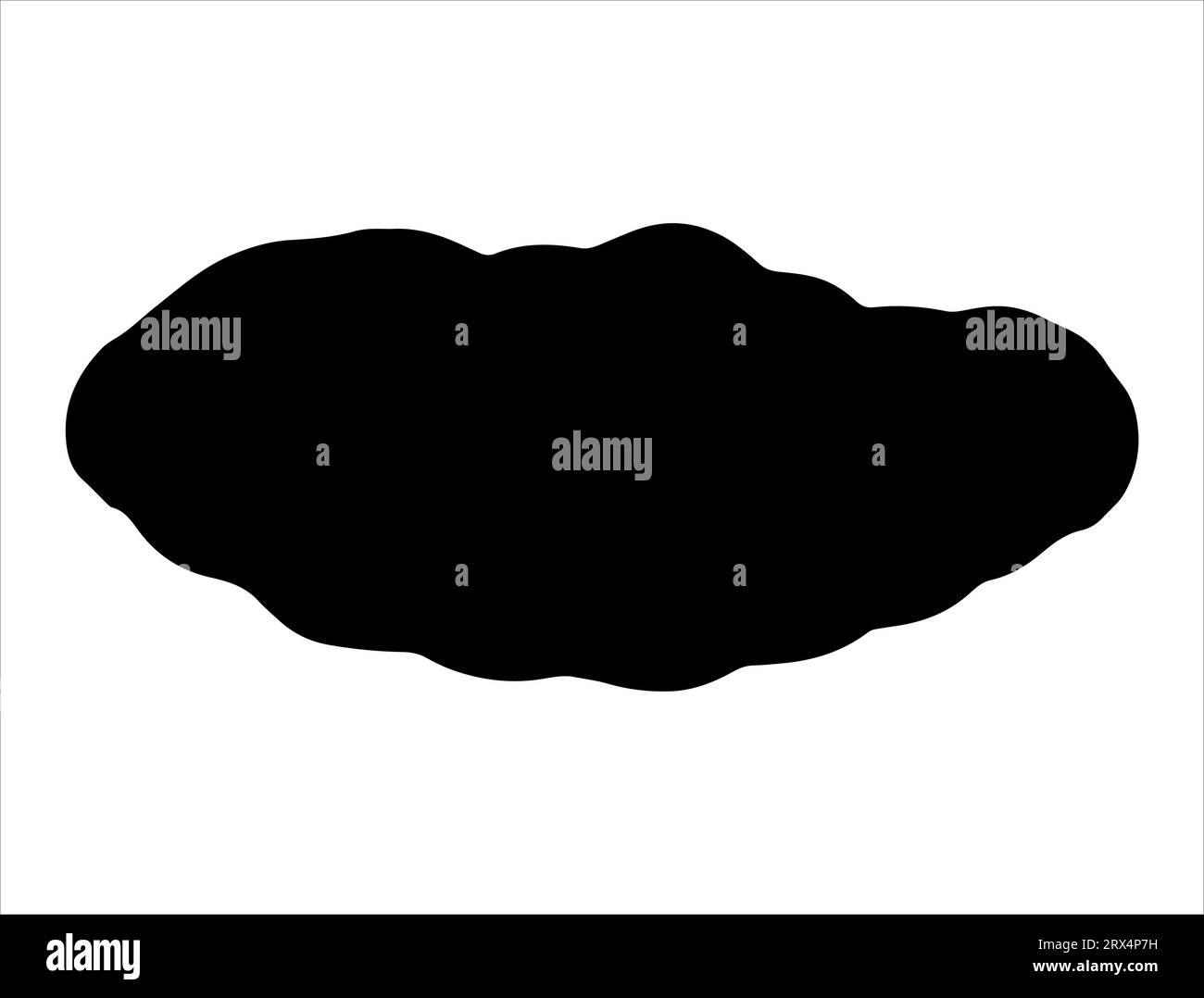 Bread silhouette vector art white background Stock Vector