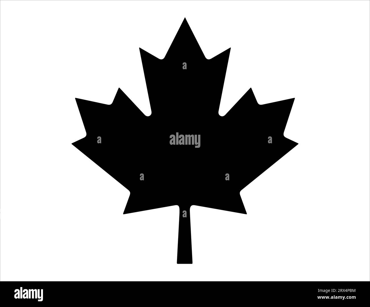 Canadian maple leaf silhouette vector art Stock Vector