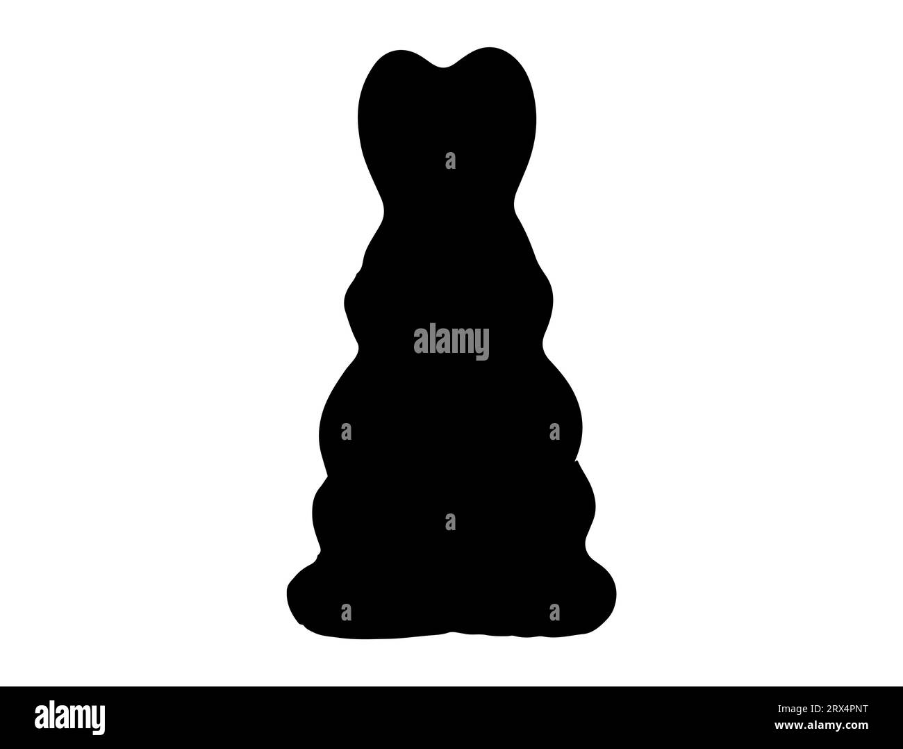 Chocolate bunny silhouette vector art Stock Vector Image & Art Alamy